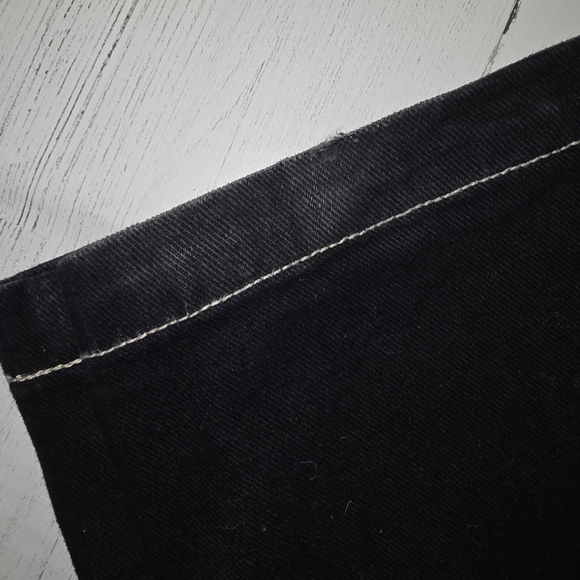 Vintage JNCO 1057 Black Wide Leg Jeans Size 7 Like New! - Picture 5 of 6